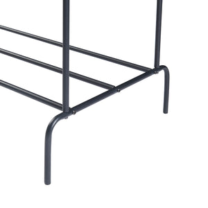 Porte-manteaux Bramming avec deux tringles à vêtements 147 x 116 x 54 cm Noir [en.casa]