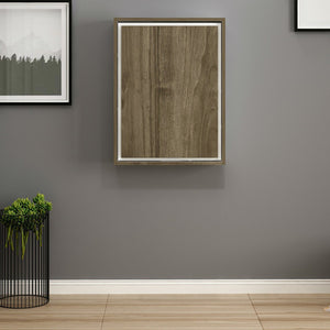 Table rabattable Greve blanc / aspect noyer [en.casa]