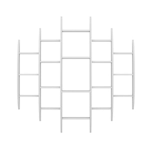 Étagère murale Dianalund 147x146x29 cm Blanc [en.casa]