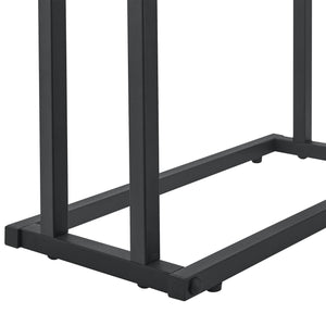 Porte-serviettes avec 2 barres 78 x 48 x 24 cm Noir [en.casa]