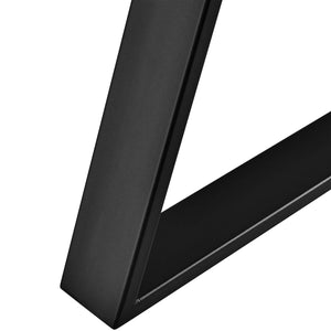 Structure de table Lyngby lot de 2 acier 72x55cm noir [en.casa]