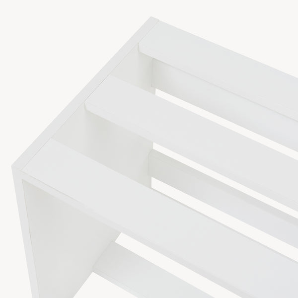 Table d'appoint Rønde 43x64x33 cm Blanc [en.casa]