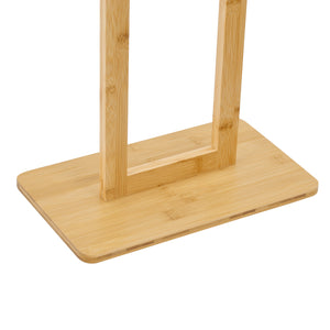 Porte-serviettes sur pied Træna Bambou [en.casa]