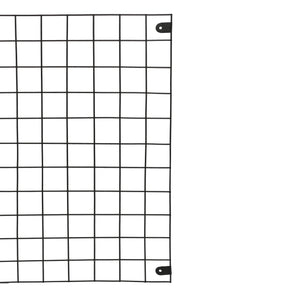 Panneau de grille Sæby mural 75 x 55 cm noir [en.casa]