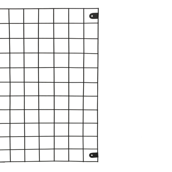 Panneau de grille Sæby mural 75 x 55 cm noir [en.casa]
