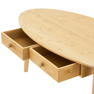 Table basse Harboøre Bambou Nature [en.casa]