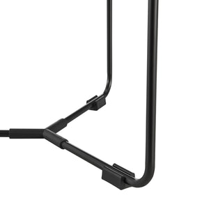 Table d'appoint Böhen 42 x 39,5 cm effet noyer noir [en.casa]
