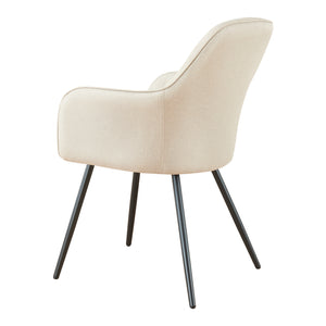 Chaise de salle à manger Kannonkoski en lot de 2 Beige [en.casa]