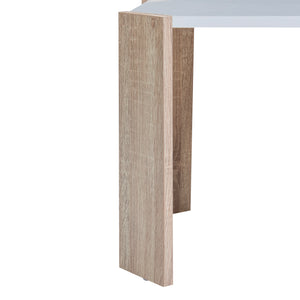 Table d'appoint Rantasalmi lot de 3 Blanc/Aspect chêne [en.casa]