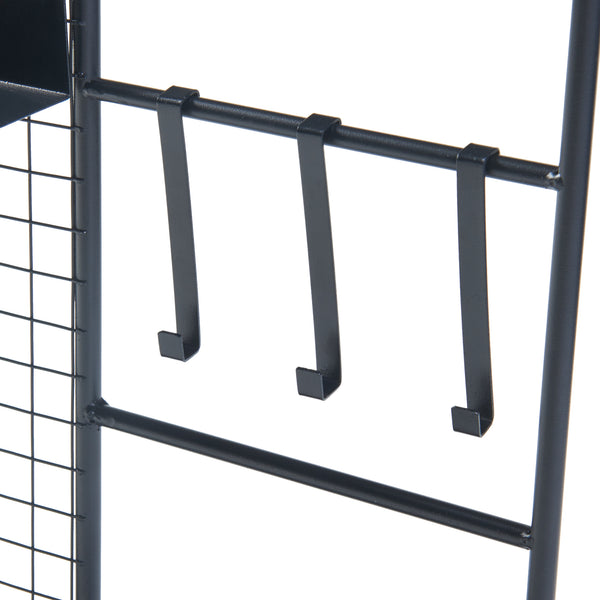 Grille murale Westre 70x60x11cm Métal Noir [en.casa]