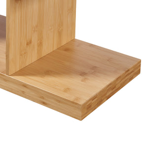 Bibliothèque Gullspång à 4 niveaux bambou 130 x 55 x 30 cm naturel [en.casa]