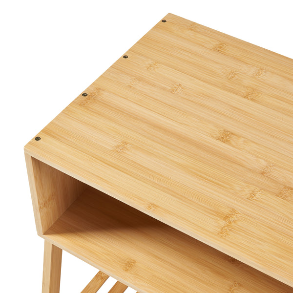 Table de chevet Håbo 50x45x36 cm Bambou [en.casa]