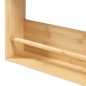 Étagère murale Hareid à 3 niveaux bambou 80 x 60 x 12 cm naturel [en.casa]