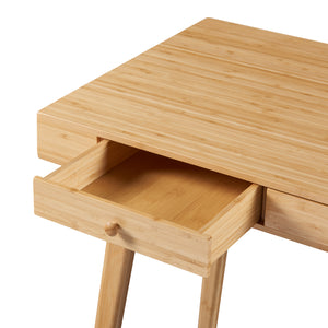 Bureau Hässleholm Bambou 100x50x75cm Naturel [en.casa]