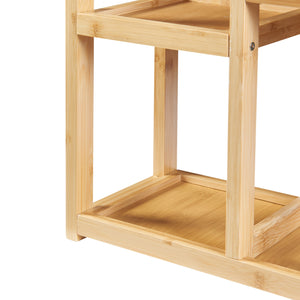 Étagère de salle de bain Höör 42x37x17 cm Bambou [en.casa]