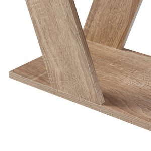 Table d'appoint Nome 60x22x57cm aspect chêne [en.casa]