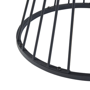 Table d'appoint Fossbergom Noir/Aspect chêne [en.casa]