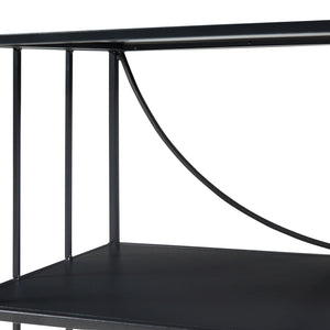 Console Baarn 65,5x70x32 cm Noir [en.casa]