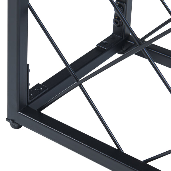 Casier à vin Taivassalo pour 25 bouteilles acier 72 x 53 x 20 cm noir mat [en.casa]