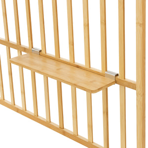 Étagère murale Røst bambou 120 x 80 x 13 cm naturel [en.casa]