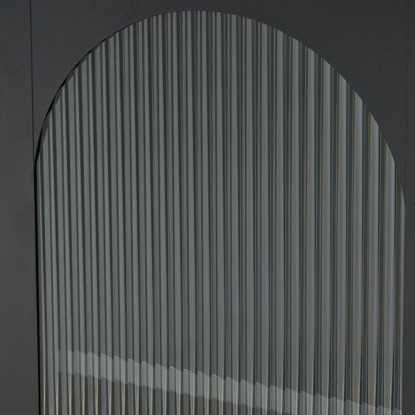 Armoire d'appoint Karlskrona 102x43x40 cm Noir, mat [en.casa]