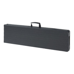 Ensemble banc pliant 2 pcs. Aspect rotin noir [en.casa]