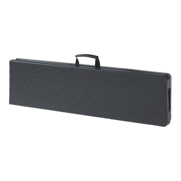 Ensemble banc pliant 2 pcs. Aspect rotin noir [en.casa]