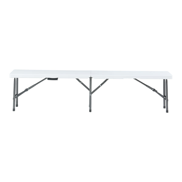 Ensemble banc pliant Ljusnarsberg 2 pièces Blanc [en.casa]