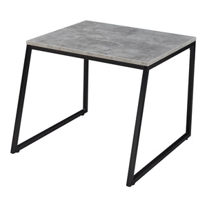 Table d'appoint Hyllestad lot de 2 Noir/effet béton [en.casa]