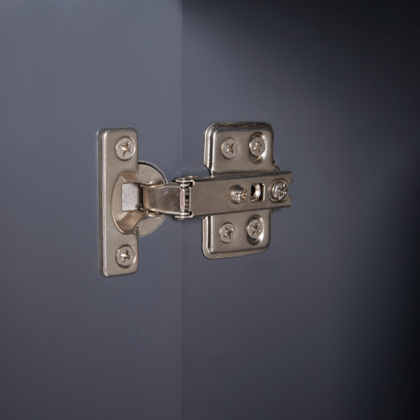 Armoire à miroir Overath 60x20x50 cm Gris [en.casa]