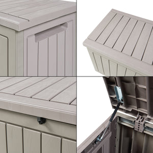 Boîte de rangement Filetto 124x52,5x57 cm Beige [casa.pro]