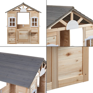 Cabane de jardin Acciano pour enfants 131 x 113 x 97 cm sapin casa.pro