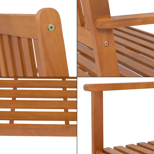Banc de jardin Canzano 120x58x90 cm [casa.pro]