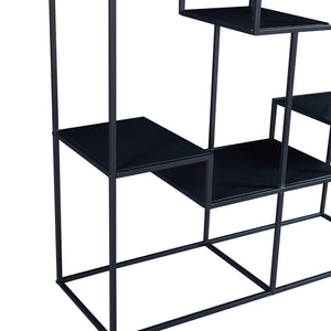 Étagère autoportante Råde 180 x 100 x 35 cm noir [en.casa]