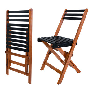 Ensemble de mobilier de jardin Altamura 5 pièces en bois d'acacia certifié FSC® [en.casa]