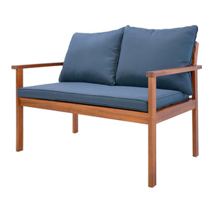 Ensemble de meubles de jardin Brittoli 4 pièces en bois d'acacia certifié FSC® [en.casa]