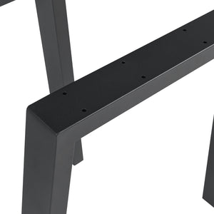 Structure de table Lot de 2 Kraftisried 72x70cm Noir [en.casa]