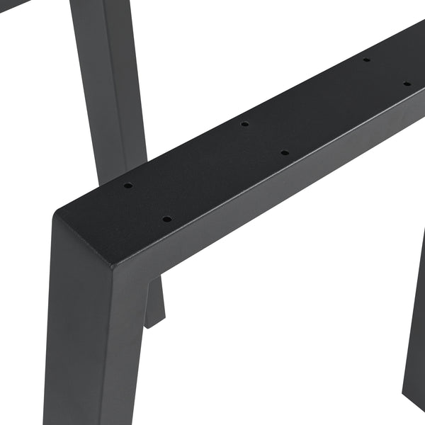 Structure de table Lot de 2 Kraftisried 72x70cm Noir [en.casa]