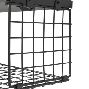 Étagère murale Vik lot de 2 noir [en.casa]