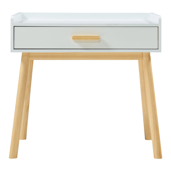 Ensemble de bureau et chaise pour enfants Skjervøy naturel blanc [en.casa]