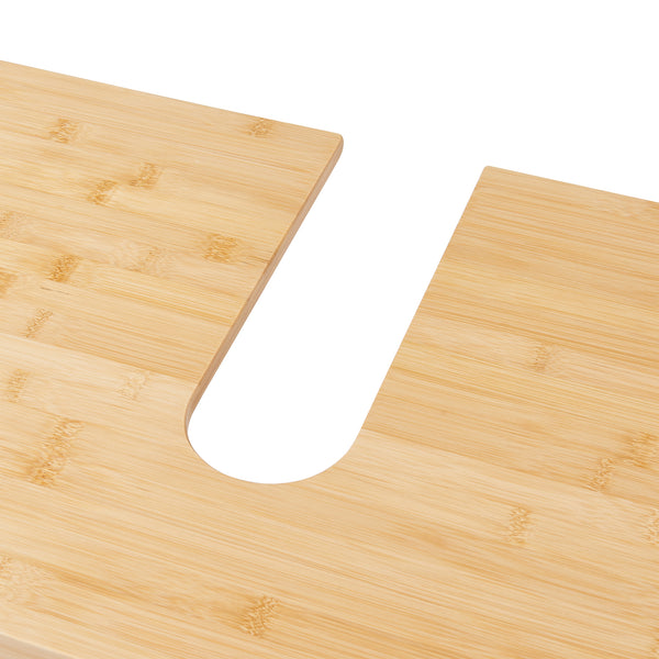 Meuble sous-lavabo Boksereys 60x100x35 cm Bambou Nature [en.casa]