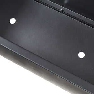 Cloison Surnskoki avec jardinière Acier Noir [casa.pro]