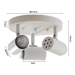 Plafonnier Bathgate 3 x GU10 Blanc [lux.pro]