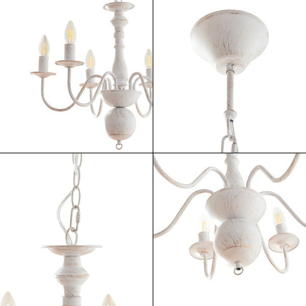 Lustre Berkeley blanc vintage lux.pro