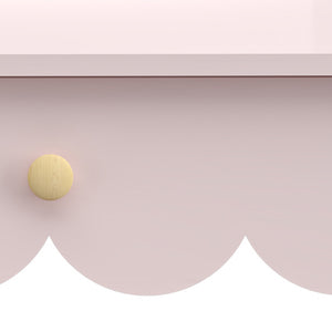 Table de maquillage pour enfants avec chaise Vestnes rose blanc [en.casa] 