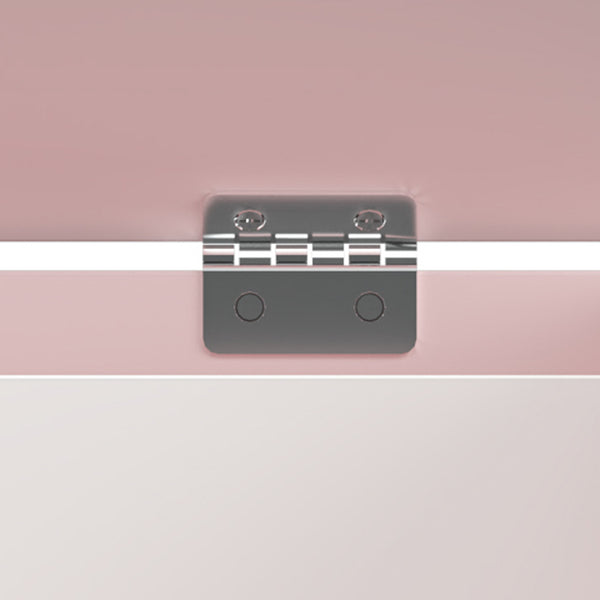 Coffre à jouets Vestnes 60x30x44 cm Cotton Candy/Blanc [en.casa]