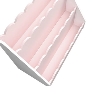 Étagère pour enfant Vestnes 48 x 61 x 30 cm rose blanc [en.casa] 