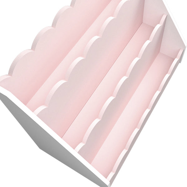 Étagère pour enfant Vestnes 48 x 61 x 30 cm rose blanc [en.casa] 