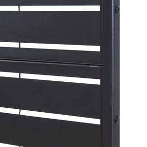 Cloison de séparation Trolu acier 200 x 100 x 50 cm noir casa.pro 