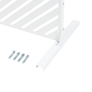 Cloison de séparation Kekan acier 200 x 100 x 50 cm blanc casa.pro 